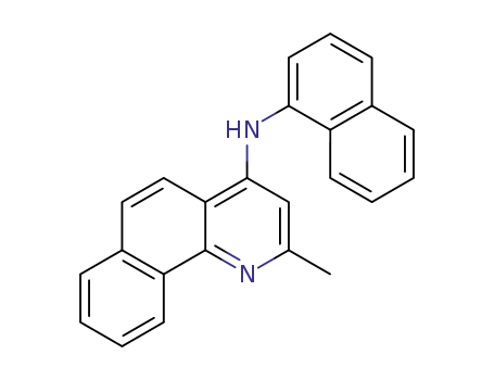Molecular Structure of 405902-62-7 (2-methyl-N-(naphthalen-1-yl)benzo[h]quinolin-4-amine)