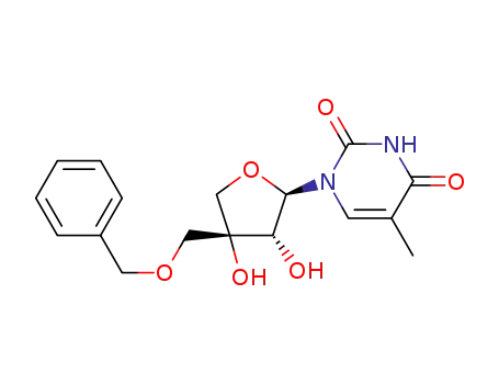 1'-(thymin-1-yl)-5'-O-benzyl-β-D-apio-D-furanose