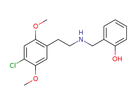 Molecular Structure of 1391488-16-6 (2-(((4-chloro-2,5-dimethoxyphenethyl)amino)methyl)phenol)