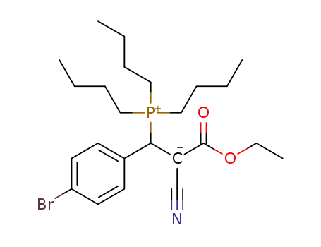 2-(4-bromophenyl)-1-cyano-1-ethoxycarbonyl-2-tributylphosphonioethan-1-ide