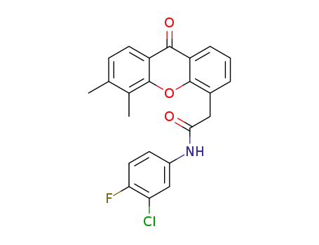 N-(3-chloro-4-fluorophenyl)-2-(5,6-dimethyl-9-oxo-9H-xanthen-4-yl)acetamide