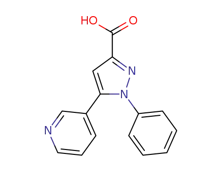 Molecular Structure of 1052595-22-8 (1-Phenyl-5-pyridin-3-yl-1H-pyrazole-3-carboxylic acid)