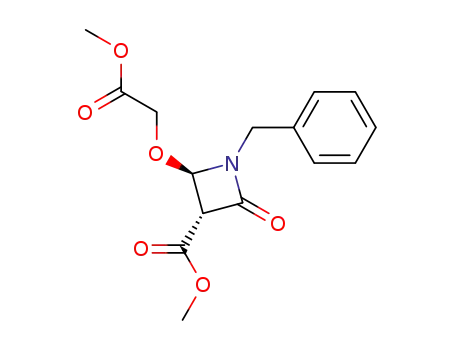 (3R,4R) 1-benzyl-3-methoxycarbonyl-4-(methoxycarbonyl)methoxy-azetidinone-2