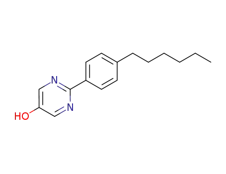 Molecular Structure of 106808-96-2 (2-(4-Hexylphenyl)-5-hydroxypyrimidine)