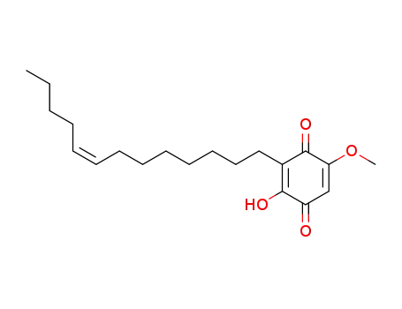 2,5-Cyclohexadiene-1,4-dione, 2-hydroxy-5-methoxy-3-(8-tridecenyl)-, (Z)-