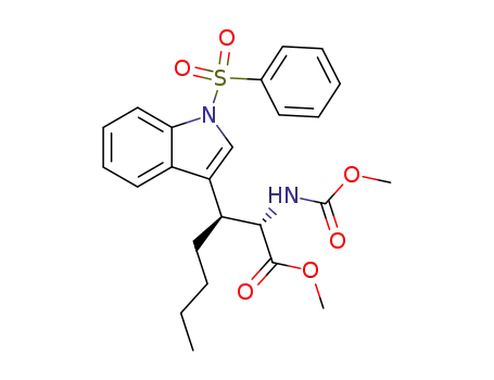 erythro-β-n-Butyl-N-(methoxycarbonyl)-1-(phenylsulfonyl)-L-tryptophan methyl ester