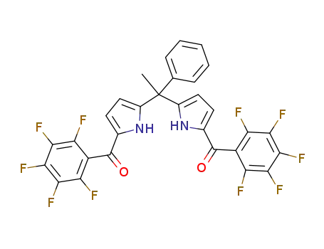 5-methyl-5-phenyl-1,9-bis(pentafluorobenzoyl)-dipyrromethane