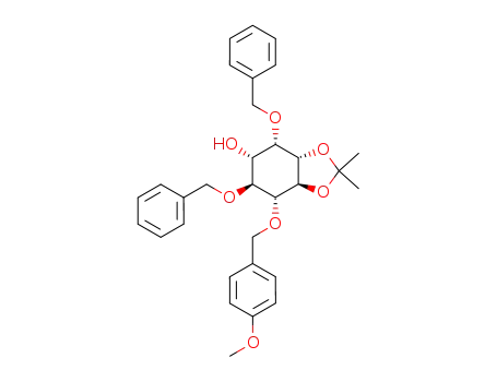 (3aS,4S,5S,6S,7R,7aS)-4,6-Bis-benzyloxy-7-(4-methoxy-benzyloxy)-2,2-dimethyl-hexahydro-benzo[1,3]dioxol-5-ol