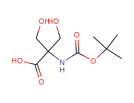 Molecular Structure of 139374-08-6 (Serine, N-[(1,1-dimethylethoxy)carbonyl]-2-(hydroxymethyl)-)