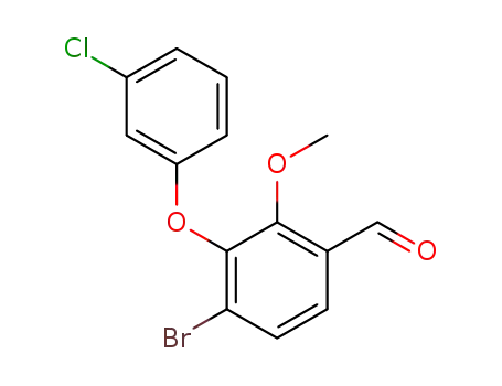 4-bromo-3-(3-chlorophenoxy)-2-methoxybenzaldehyde
