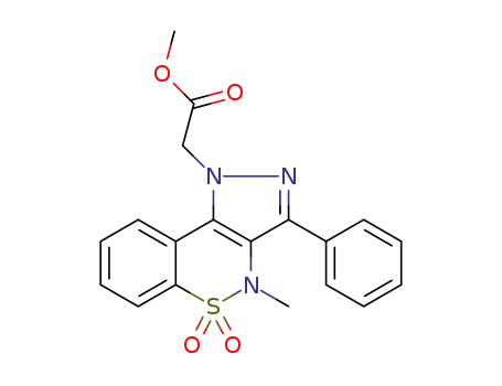 methyl 2-(4-methyl-5,5-dioxido-3-phenylbenzo[e]pyrazolo[4,3-c][1,2]thiazin-1(4H)-yl)acetate