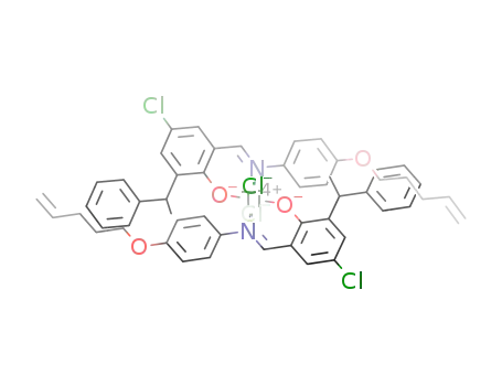 bis[2-{[4-(pent-4-enyloxy)phenylimino]methyl}-6-(1-phenylethyl)-4-chlorophenoxy]titanium(IV) dichloride