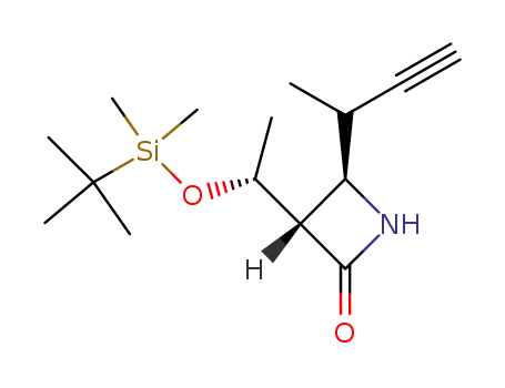 (3S,4R)-3-<(1R)-1-(tert-butyldimethylsilyloxy)ethyl>-4-(1-methyl-2-propynyl)-2-azetidinone
