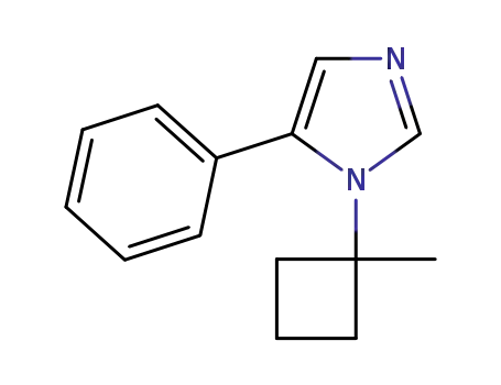 Molecular Structure of 1552273-91-2 (1-(1-methylcyclobutyl)-5-phenyl-1H-imidazole)