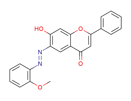 7-hydroxy-6-[(E)-2-(2-methoxyphenyl)diazen-1-yl]-2-phenyl-4H-chromen-4-one
