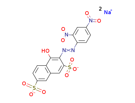 2,7-Naphthalenedisulfonicacid, 3-[2-(2,4-dinitrophenyl)diazenyl]-4-hydroxy-, sodium salt (1:2) cas  5423-07-4