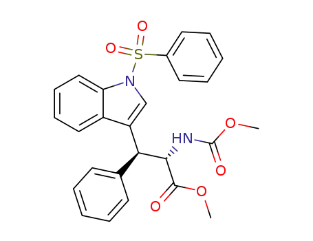 erythro-β-Phenyl-N-(methoxycarbonyl)-1-(phenylsulfonyl)-L-tryptophan methyl ester