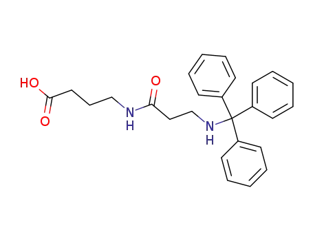 Molecular Structure of 665782-46-7 (Butanoic acid, 4-[[1-oxo-3-[(triphenylmethyl)amino]propyl]amino]-)