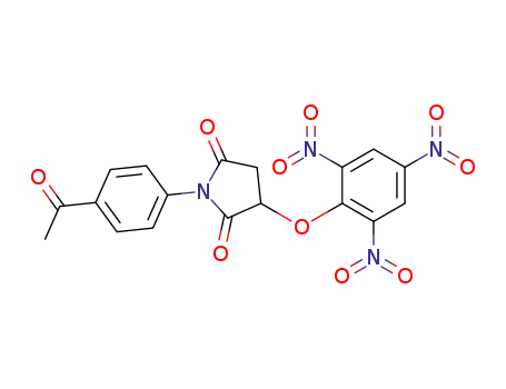 1-(4-acetylphenyl)-3-(2,4,6-trinitrophenoxy)pyrrolidine-2,5-dione