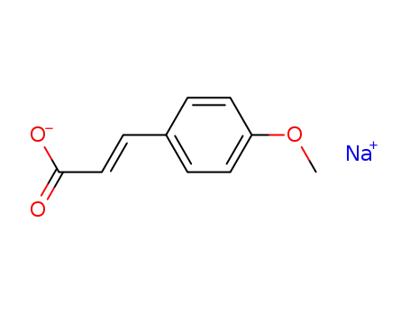 Molecular Structure of 83168-89-2 (2-Propenoic acid, 3-(4-methoxyphenyl)-, sodium salt, (2E)-)