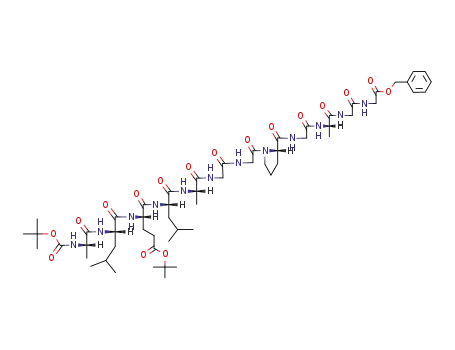 Boc-Ala-Leu-Glu(OBu<sup>t</sup>)-Leu-Ala-Gly-Gly-Pro-Gly-Ala-Gly-Gly-OBzl