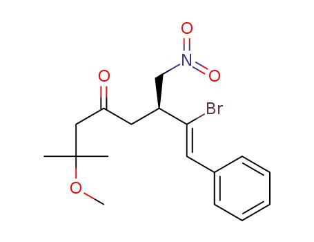 (S,Z)-7-bromo-2-methoxy-2-methyl-6-(nitromethyl)-8-phenyloct-7-en-4-one