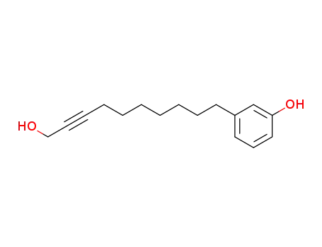 10-(3-hydroxyphenyl)dec-2-yn-1-ol