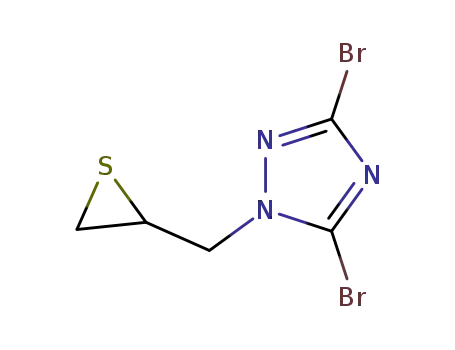 3,5-dibromo-1-(thiiran-2-ylmethyl)-1,2,4-triazole