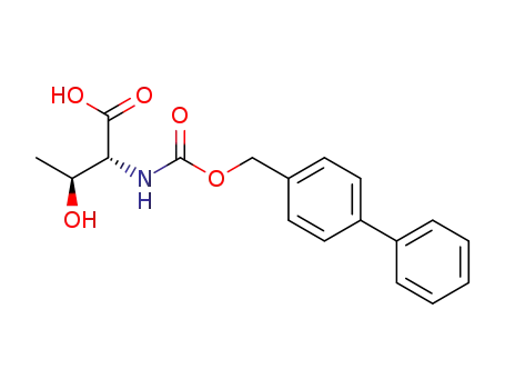 Molecular Structure of 1598377-15-1 ((2R,3S)-3-hydroxy-2-[(4-phenylphenyl)methoxycarbonylamino]butanoic acid)