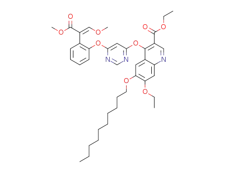 6-decyloxy-7-ethoxy-4-{6-[2-(2-methoxy-1-methoxycarbonylvinyl)phenoxy]pyrimidin-4-yloxy}quinoline-3-carboxylic acid ethyl ester