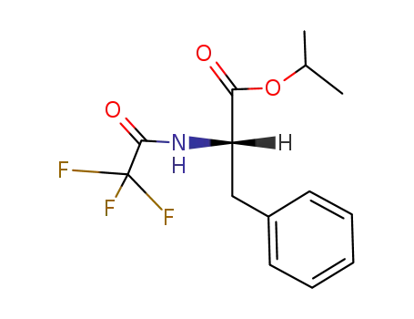 Molecular Structure of 57744-88-4 (L-Phenylalanine, N-(trifluoroacetyl)-, 1-methylethyl ester)