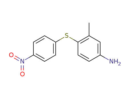 Molecular Structure of 176512-23-5 (3-methyl-4-(4-nitrophenylthio)aniline)