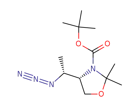 (R)-4-<(R)-1-azidoethyl>-3-t-butoxycarbonyl-2,2-dimethyl-1,3-oxazolidine