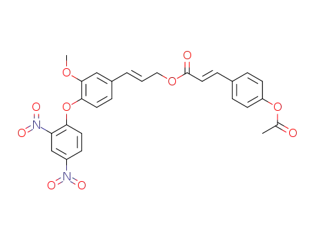 (E)-3-(4-Acetoxy-phenyl)-acrylic acid (E)-3-[4-(2,4-dinitro-phenoxy)-3-methoxy-phenyl]-allyl ester