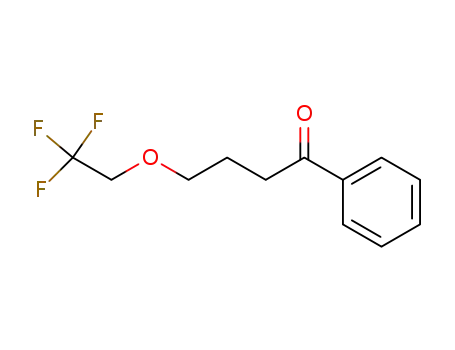 Molecular Structure of 87639-54-1 (1-Butanone, 1-phenyl-4-(2,2,2-trifluoroethoxy)-)