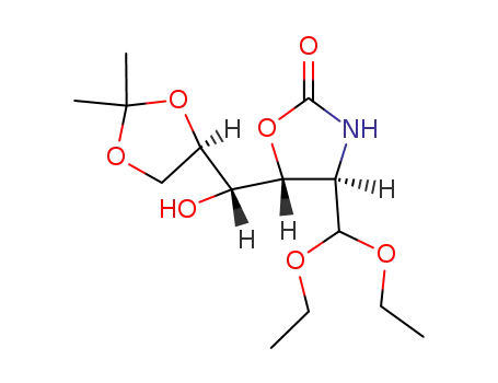 2-amino-2-N:3-O-carbonyl-2-deoxy-5,6-isopropylidene-D-glucose diethyl acetal