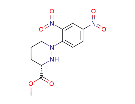 3-Pyridazinecarboxylic acid, 1-(2,4-dinitrophenyl)hexahydro-, methyl
ester, (S)-