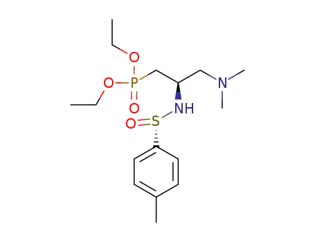 (S<sub>S</sub>,R<sub>C</sub>)-diethyl 3-dimethylamino-2-[(p-tolylsulfinylamino)propane]-phosphonate