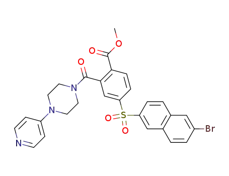 1-[5-(6-bromonaphth-2-ylsulphonyl)-2-methoxycarbonylbenzoyl]-4-(pyridin-4-yl)piperazine