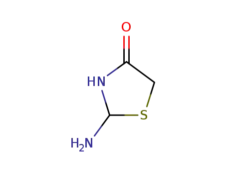 Molecular Structure of 37641-44-4 (4-Thiazolidinone, 2-amino-)