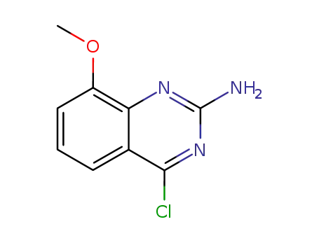 Molecular Structure of 124309-87-1 (2-amino-4-chloro-8-methoxyquinazoline)