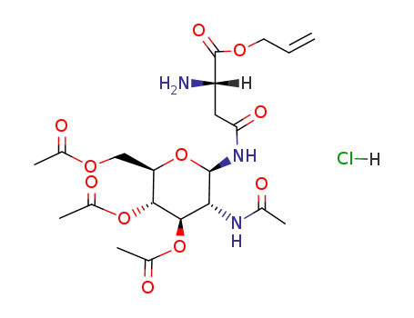 N<sup>4</sup>-(2-Acetamido-3,4,6-tri-O-acetyl-2-deoxy-β-D-glucopyranosyl)-N<sup>2</sup>-L-asparagine allyl ester hydrochloride