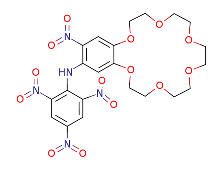 Molecular Structure of 74305-50-3 (4'-NITRO-5'-(PICRYLAMINO)BENZO-18-CROWN-6)