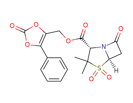 1,1-dioxopenicillanic acid (5-phenyl-2-oxo-1,3-dioxolen-4-yl)-methyl ester
