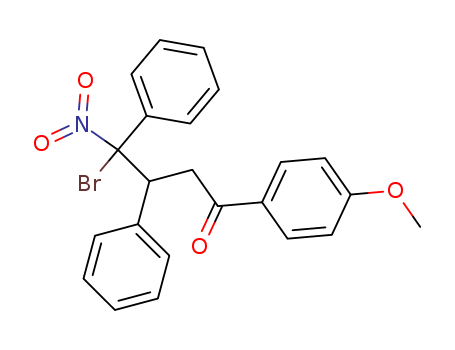 4-bromo-1-(4-methoxyphenyl)-4-nitro-3,4-diphenyl-butan-1-one cas  7461-91-8