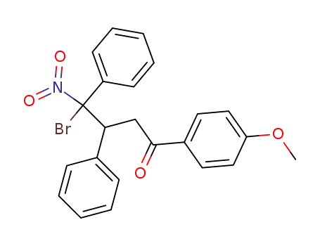 Molecular Structure of 7461-91-8 (4-bromo-1-(4-methoxyphenyl)-4-nitro-3,4-diphenylbutan-1-one)