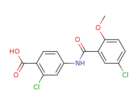 4-(5-chloro-2-methoxy-benzamido)-2-chloro-benzoic acid