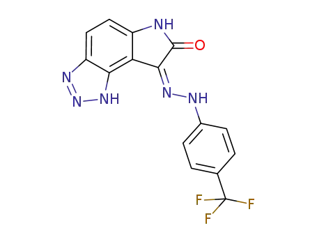 (Z)-1,6-dihydro[1,2,3]triazolo[4,5-e]indole-7,8-dione-8{N-[4-(trifluoromethyl)phenyl]hydrazone}