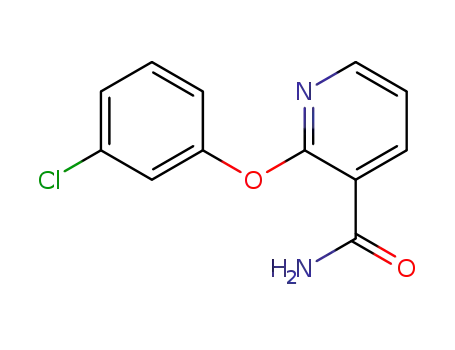 Molecular Structure of 214758-92-6 (2-(3-chlorophenoxy)nicotinamide)