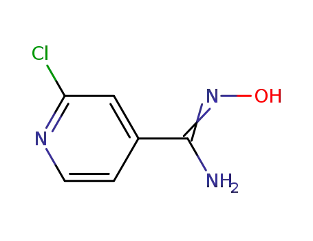 Molecular Structure of 857653-85-1 (2-CHLORO-N-HYDROXY-ISONICOTINAMIDINE)